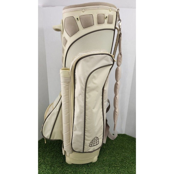 Great Divider Vista 14-Way Golf Cart Bag Ladies Beige Brown w/ Rain Cover - Picture 4 of 13